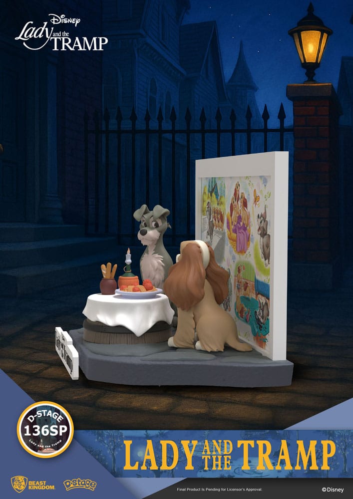 Disney D-Stage PVC Statue Lady and the Tramp 12 cm P033401