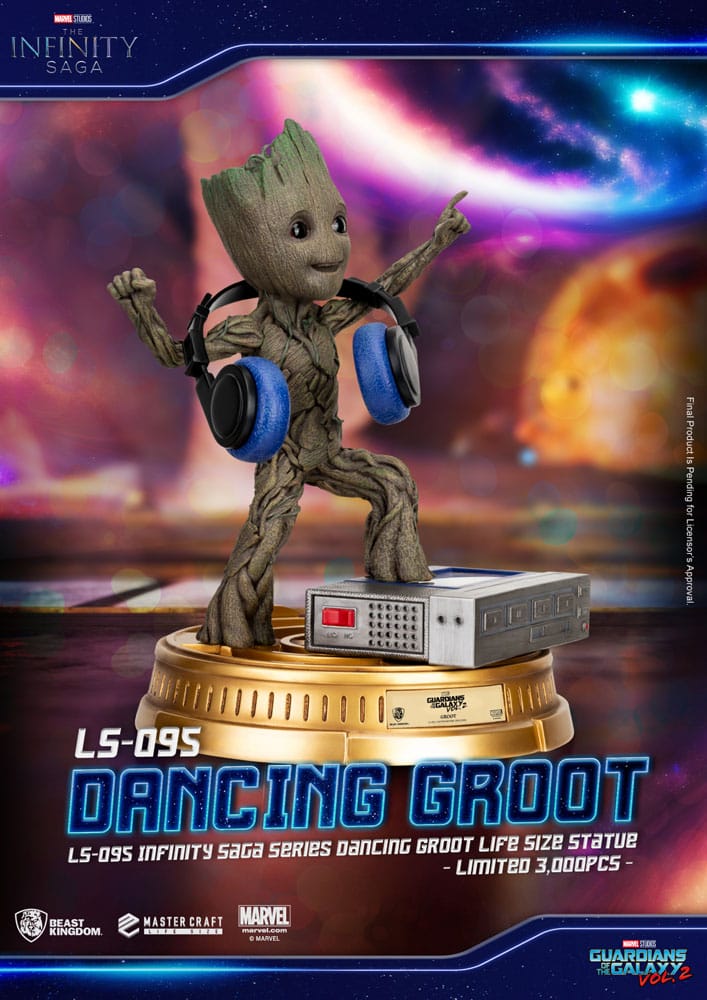 Guardians of the Galaxy 2 Life-Size Statue Dancing Groot heo EU Exclusive 32 cm P033451