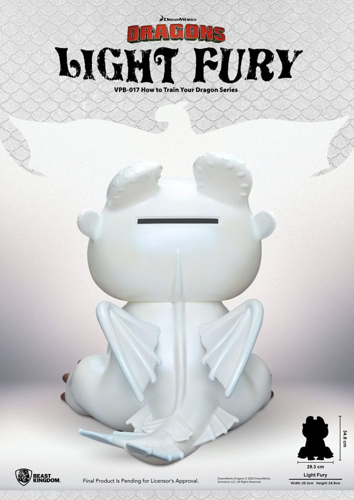 How to Train Your Dragon Funktional Figure Vinyl Light Fury 35 cm P033535
