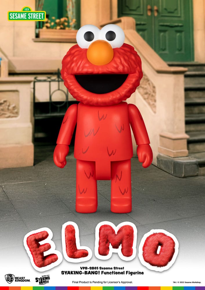 Sesame Street Syaking Bang Vinyl Piggy Bank Elmo 47 cm P033556