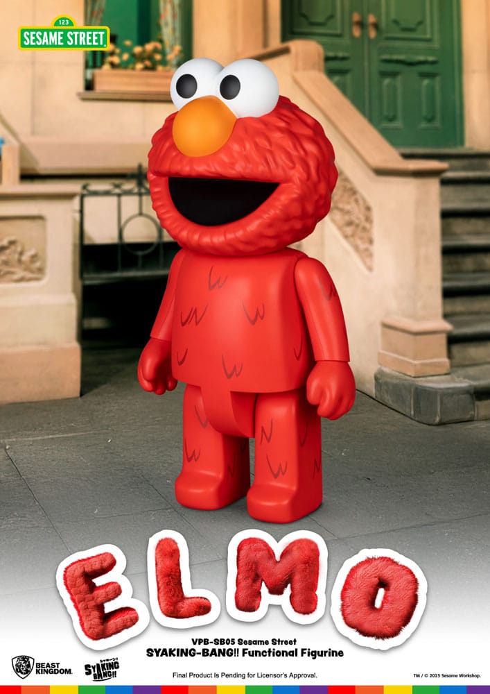 Sesame Street Syaking Bang Vinyl Piggy Bank Elmo 47 cm P033556