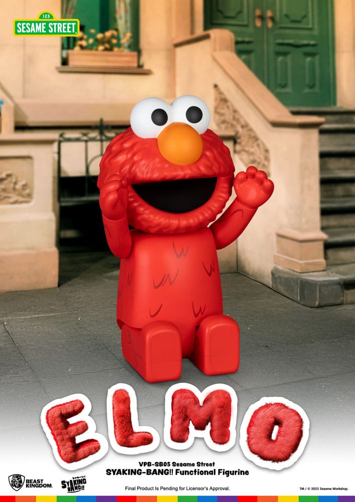Sesame Street Syaking Bang Vinyl Piggy Bank Elmo 47 cm P033556