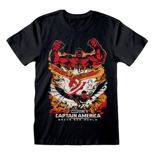 Captain America Brave New World T-Shirt Montage P033648