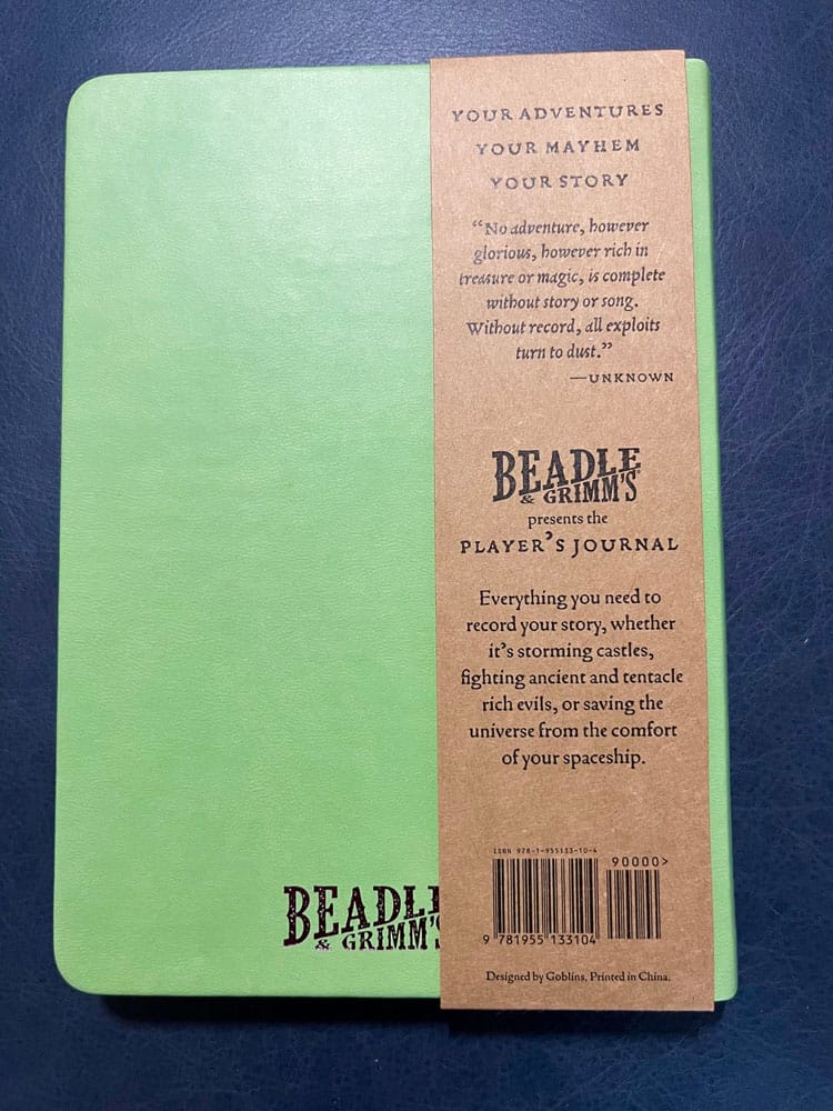 Notebook A5 Player's Journal Sage Green Shield P033653