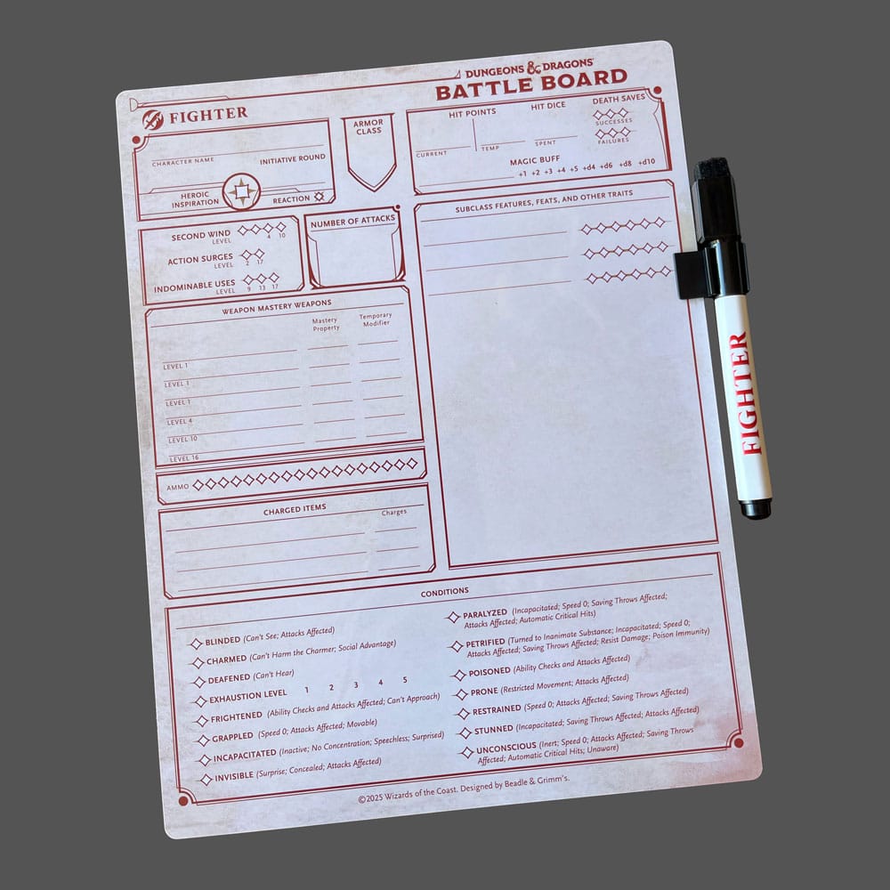 Dungeons & Dragons Battle Board Fighter P067633
