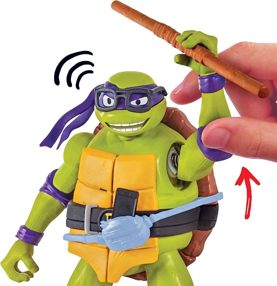 Teenage Mutant Ninja Turtles: Mutant Mayhem Ninja Shouts Action Figure Donatello 14 cm