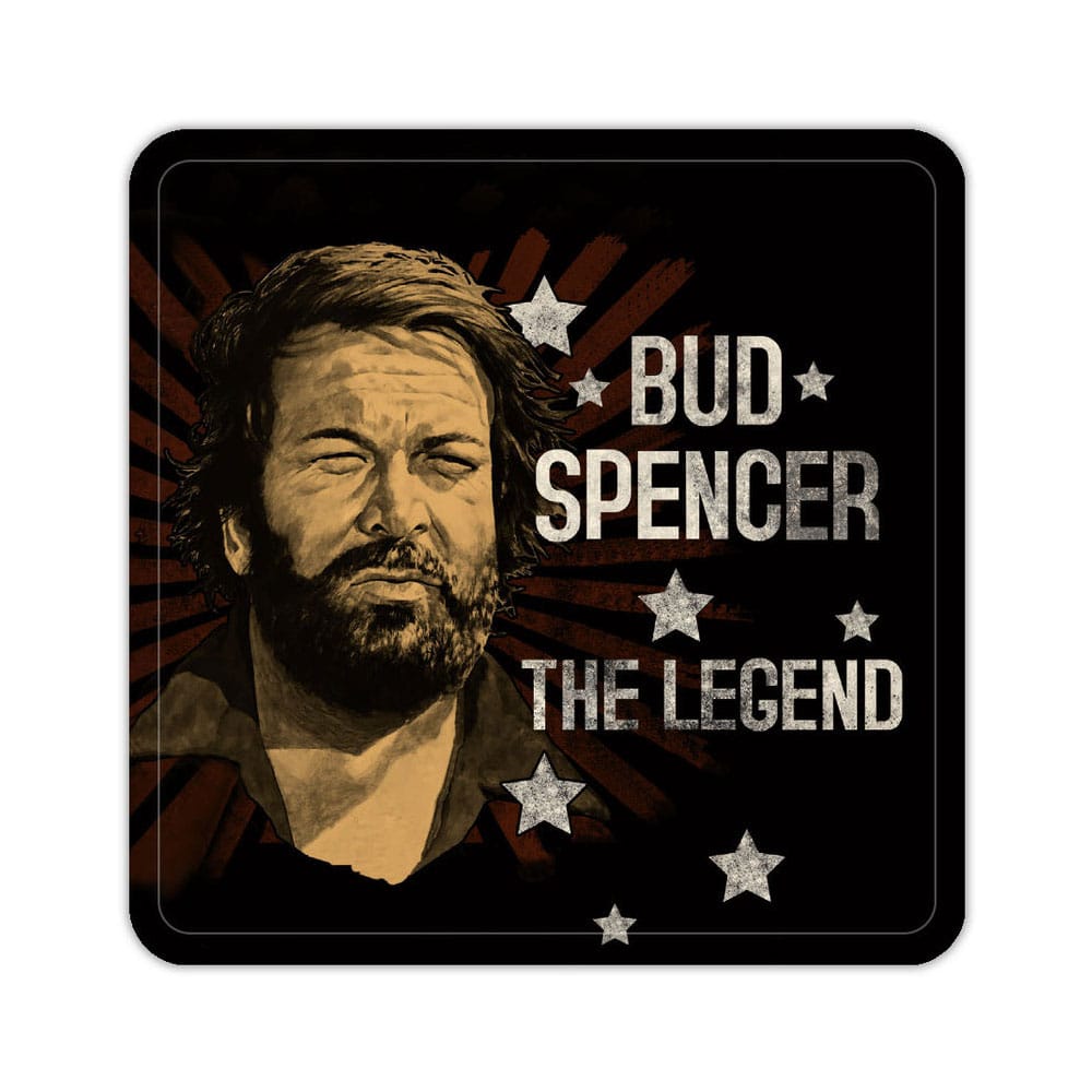 Bud Spencer Tin coasters The Legend 10 x 10 cm P034028