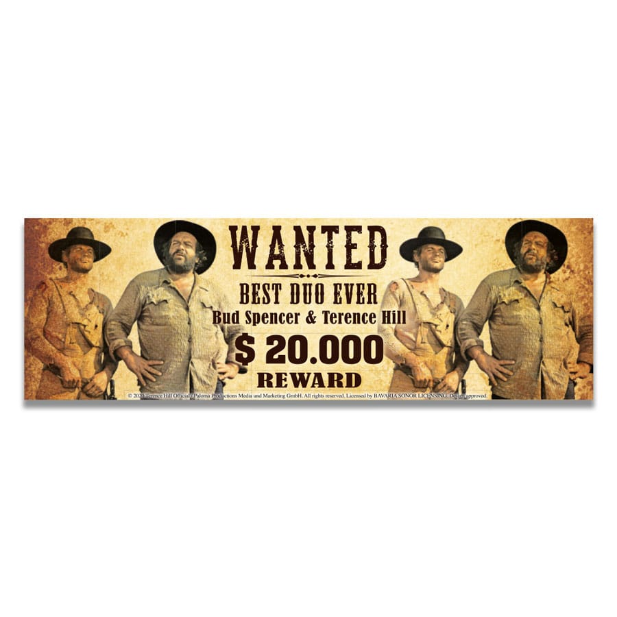 BUD SPENCER & TERENCE HILL ENAMEL MUG WANTED P034044
