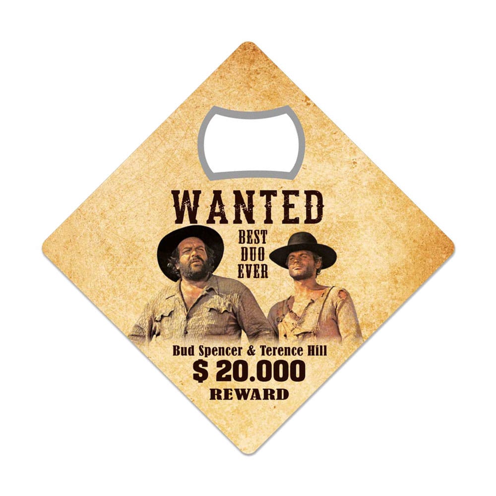 Bud Spencer & Terence Hill Bottle Opener Fridge Magnet Wanted P034050