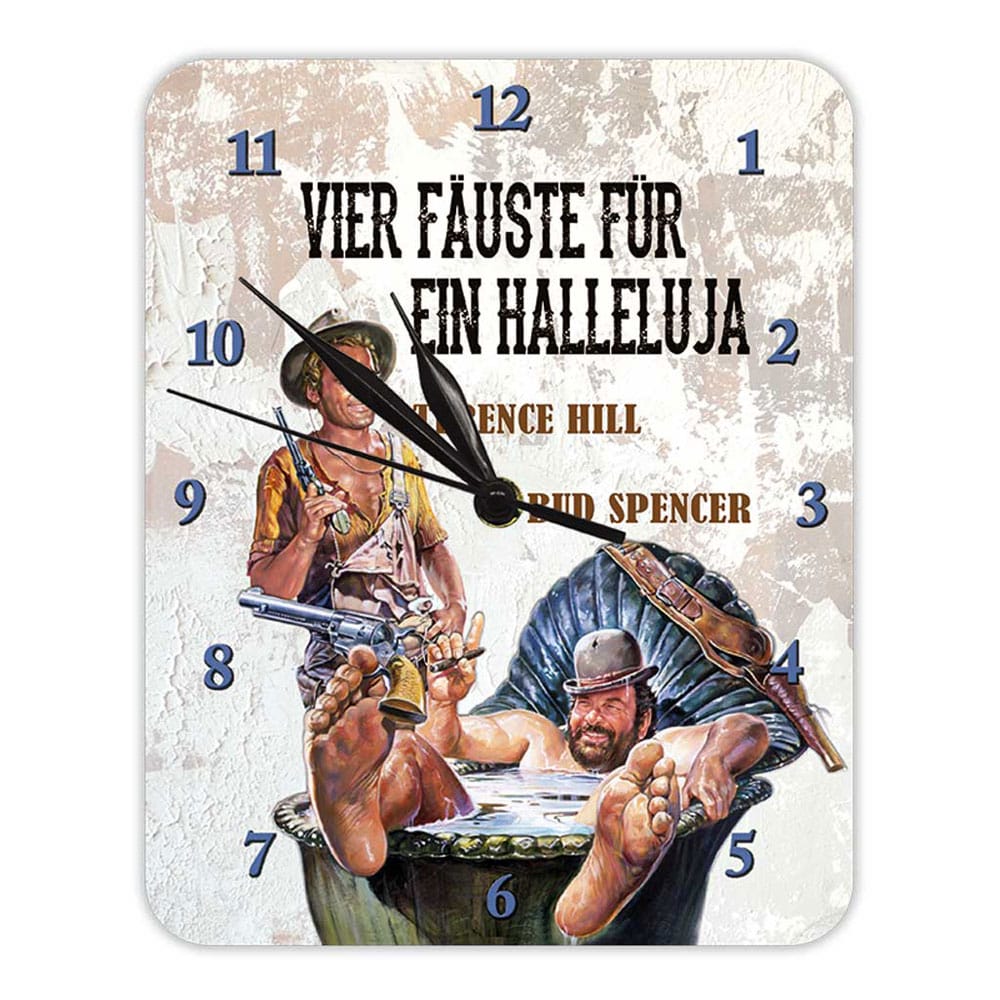 Bud Spencer & Terence Hill Wall Clock Vier Fauste fur ein Halleluja