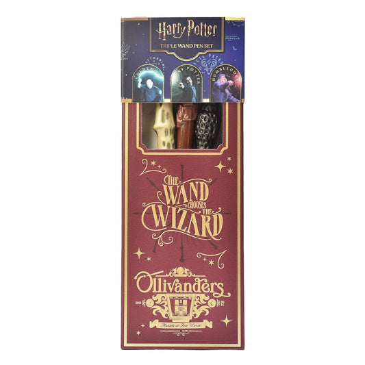 Harry Potter Triple Wand Pen Pack Magical Locations P034117