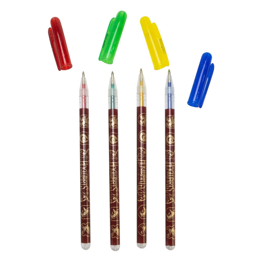 Harry Potter Gel Pens 4-Pack Colourful Crest P034124