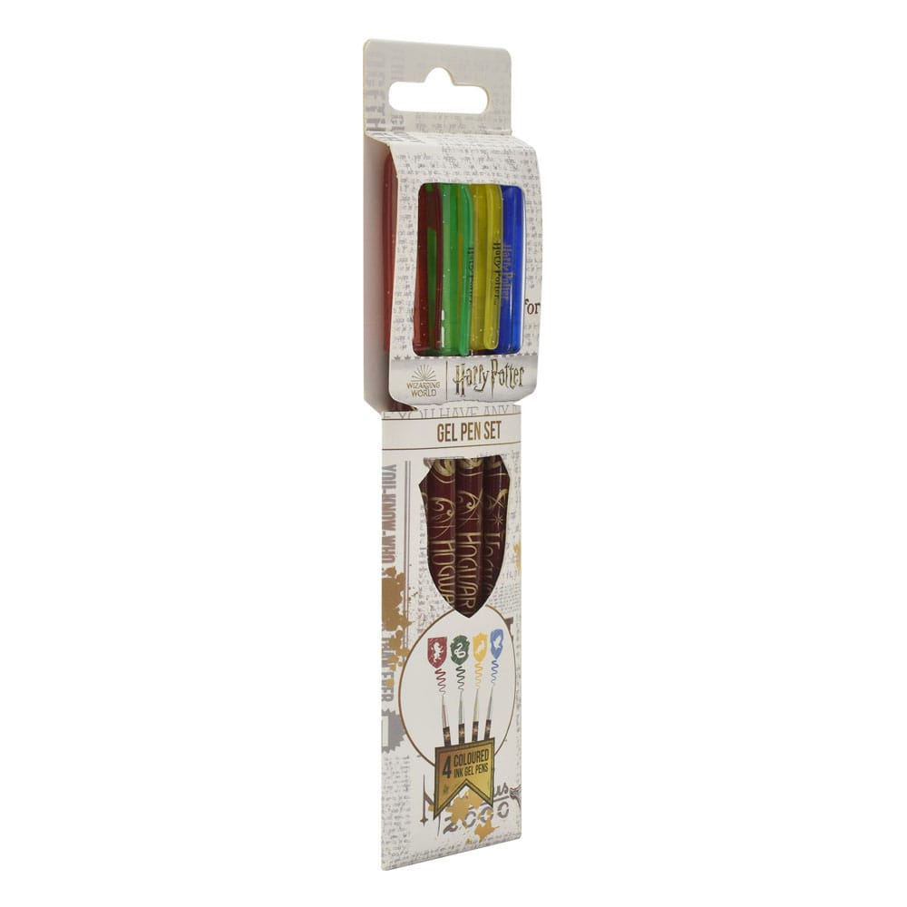 Harry Potter Gel Pens 4-Pack Colourful Crest P034124