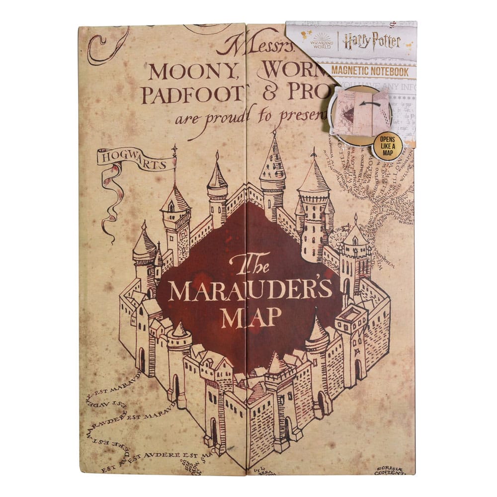 Harry Potter Magnetic A5 Notebook Marauders Map P034127