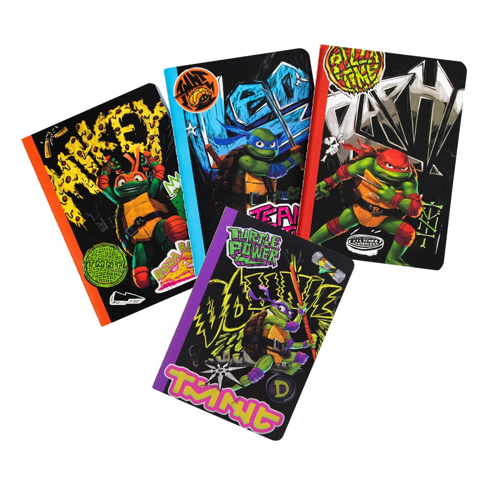 Teenage Mutant Ninja Turtles 4-Pack Notebooks P034181
