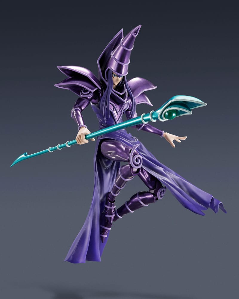 YU-GI-OH! S.H. MONSTERARTS ACTION FIGURE DARK MAGICIAN 19 CM P034322