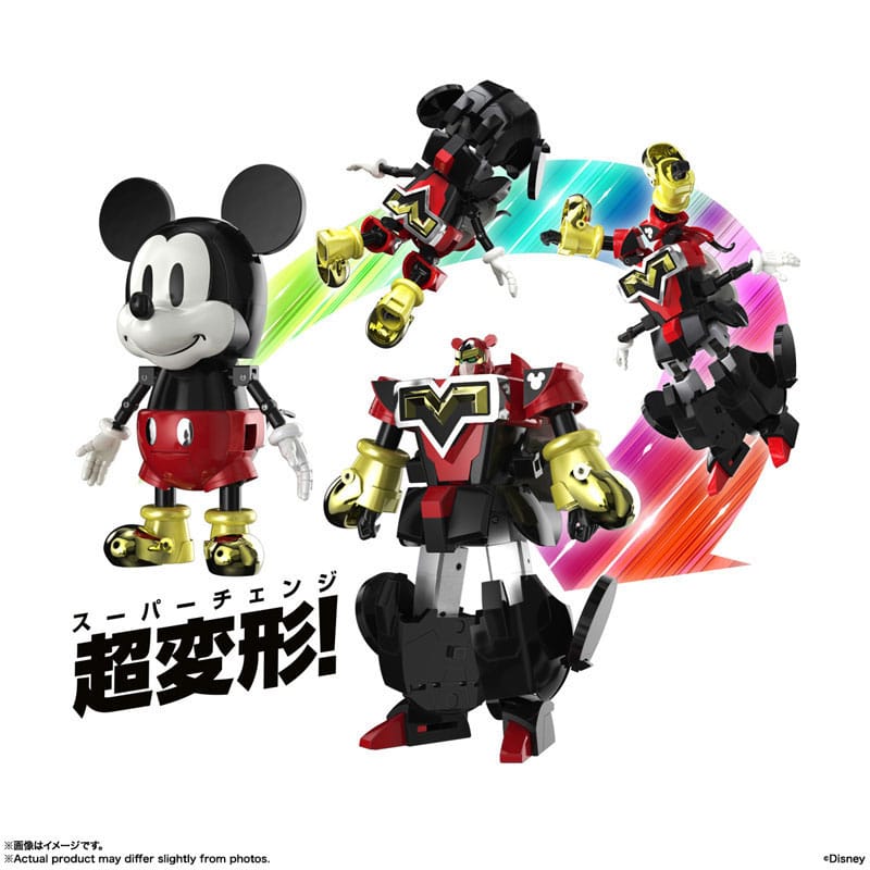 Disney Soul of Chogokin Diecast Action Figure Super Change Mickey Mouse by Kunio Okawara 13 cm P034394