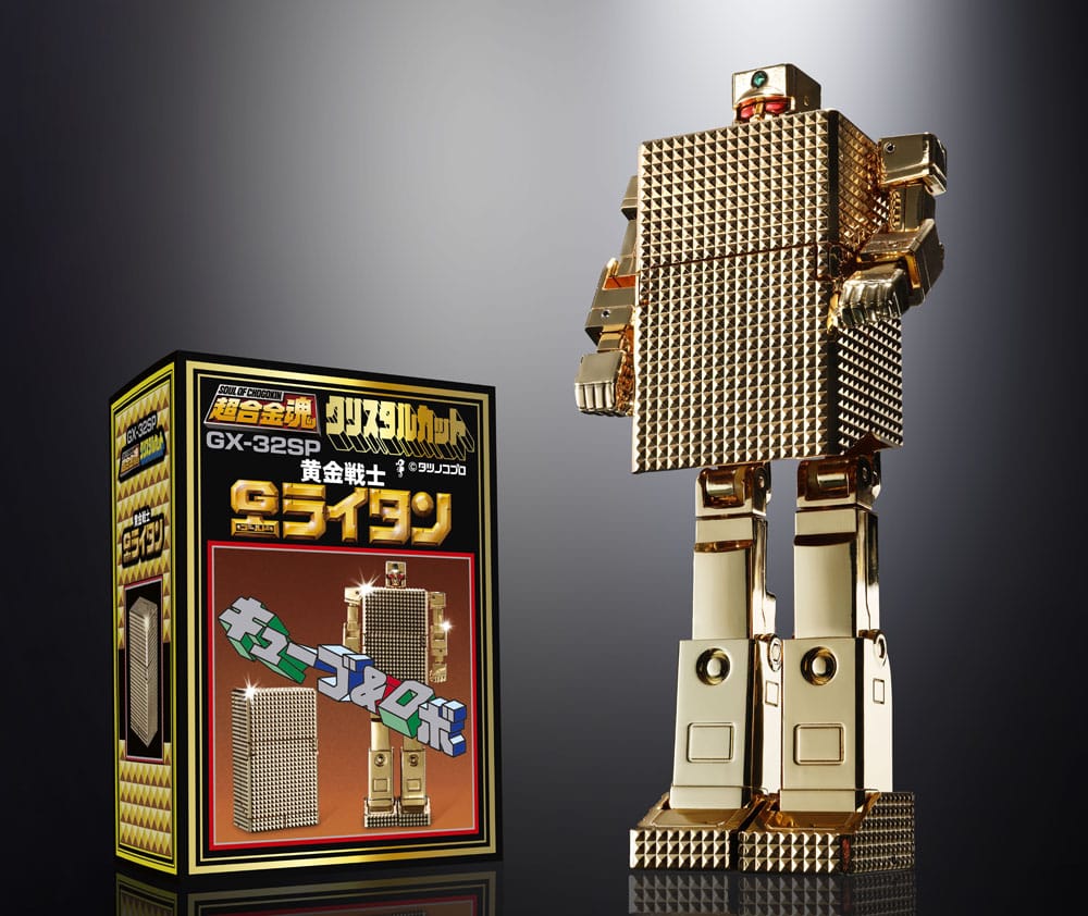 Golden Warrior Gold Lightan Soul of Chogokin Diecast Action Figure GX-32SP Gold Lightan 50th Anniversary Ver. 13 cm P034402