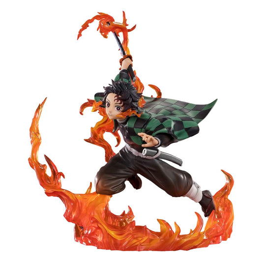 Demon Slayer: Kimetsu no Yaiba FiguartsZERO PVC Statue Kamado Tanjiro (Kyojuro Rengoku's Sword Guard Ver.) 19 cm P034423