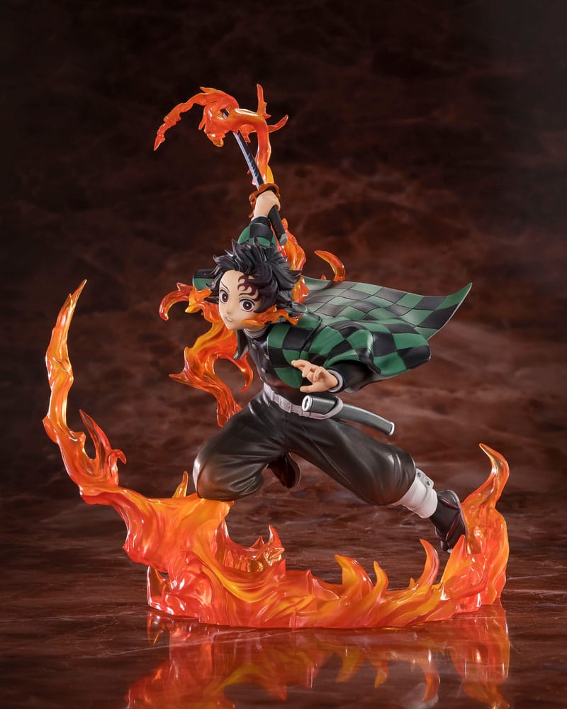 Demon Slayer: Kimetsu no Yaiba FiguartsZERO PVC Statue Kamado Tanjiro (Kyojuro Rengoku's Sword Guard Ver.) 19 cm P034423