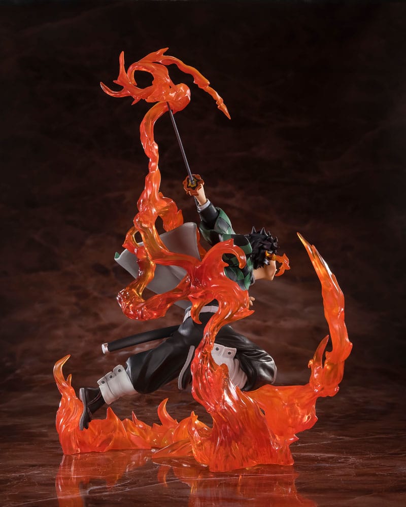 Demon Slayer: Kimetsu no Yaiba FiguartsZERO PVC Statue Kamado Tanjiro (Kyojuro Rengoku's Sword Guard Ver.) 19 cm P034423