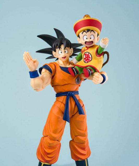 Dragon Ball S.H.Figuarts Action Figure Son Goku & Son Gohan Kid & Kintoun 14 cm & 6 cm P034484