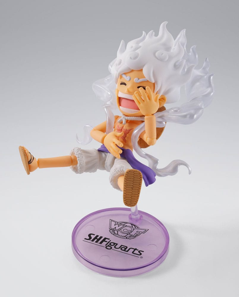 One Piece World Collactable Figures x S.H. Figuarts Action Figure Monkey D. Luffy Gear 5 8 cm P034487