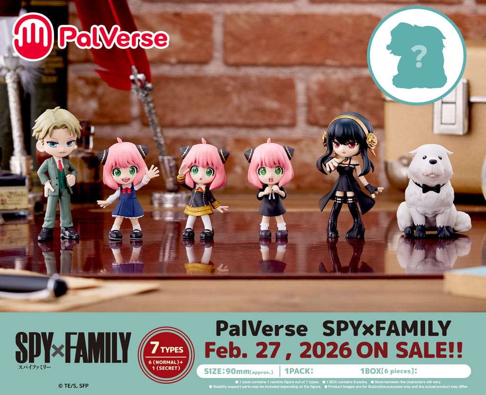 Spy x Family PalVerse PVC Figures 9 cm Assortment (6) P034547