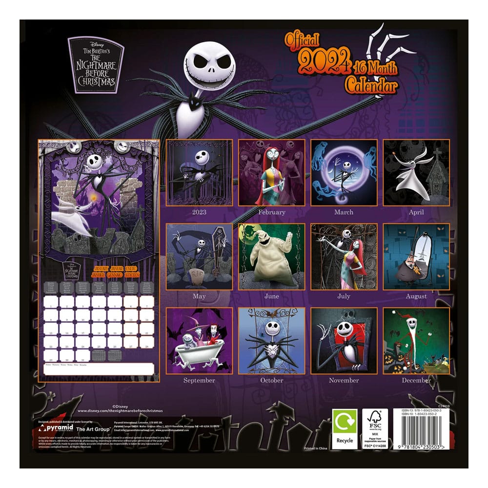 The Nightmare before Christmas Calendar 2024 P034625