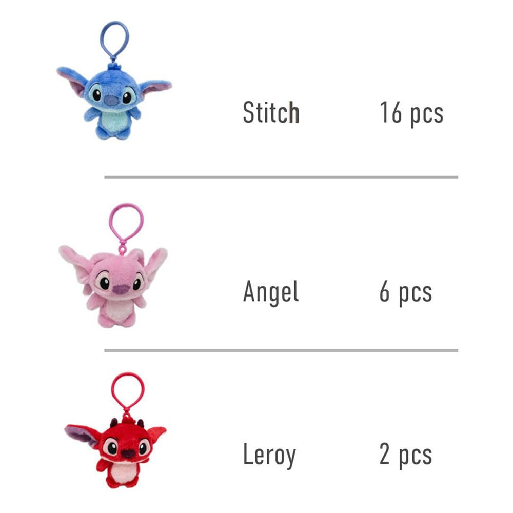 Lilo & Stitch Plush Keychains 12 cm Assortment (24) P034899