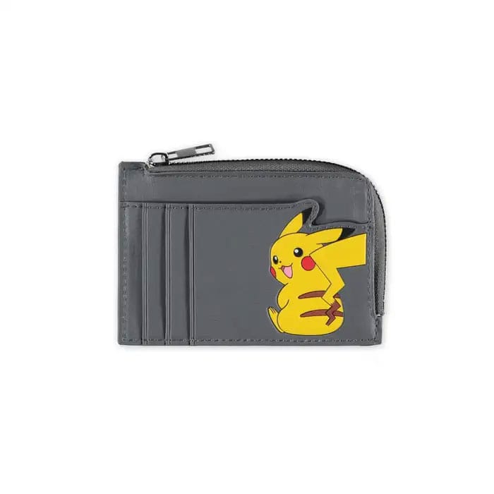 Pokemon Card Wallet Pikachu Gray