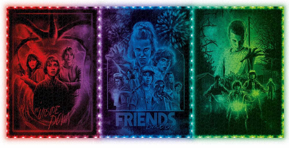 Stranger Things Metamorphic Art Collection Jigsaw Puzzle with Light-Up Effect The Upside (520 pieces) P068157