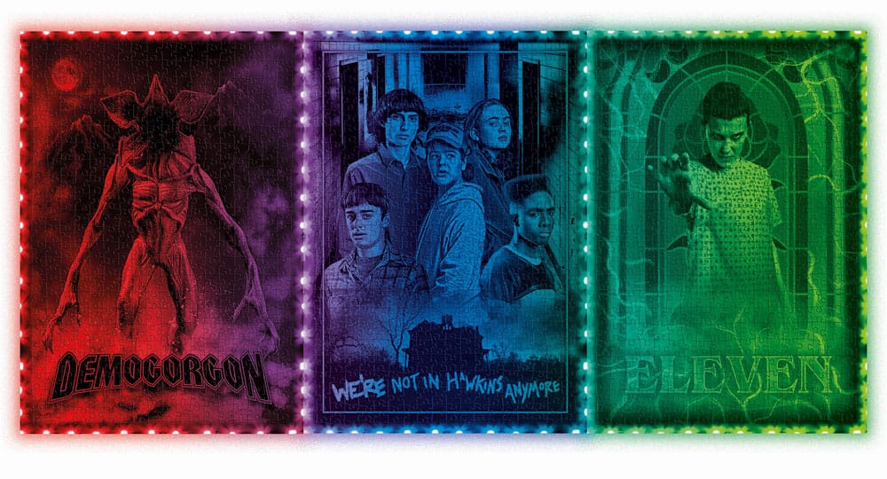 Stranger Things Metamorphic Art Collection Jigsaw Puzzle with Light-Up Effect Demogorgon (520 pieces) P068159