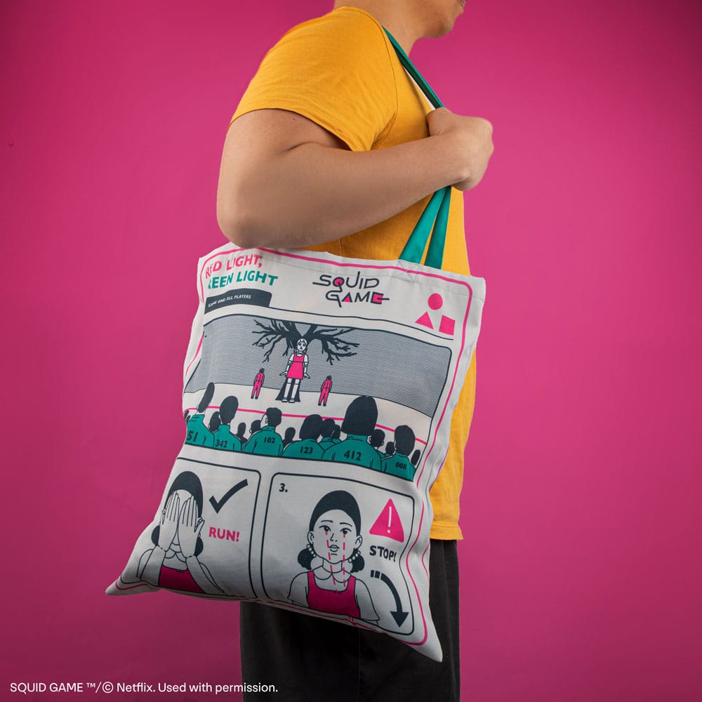 Squid Game Tote Bag Young-hee Blue Print P035325