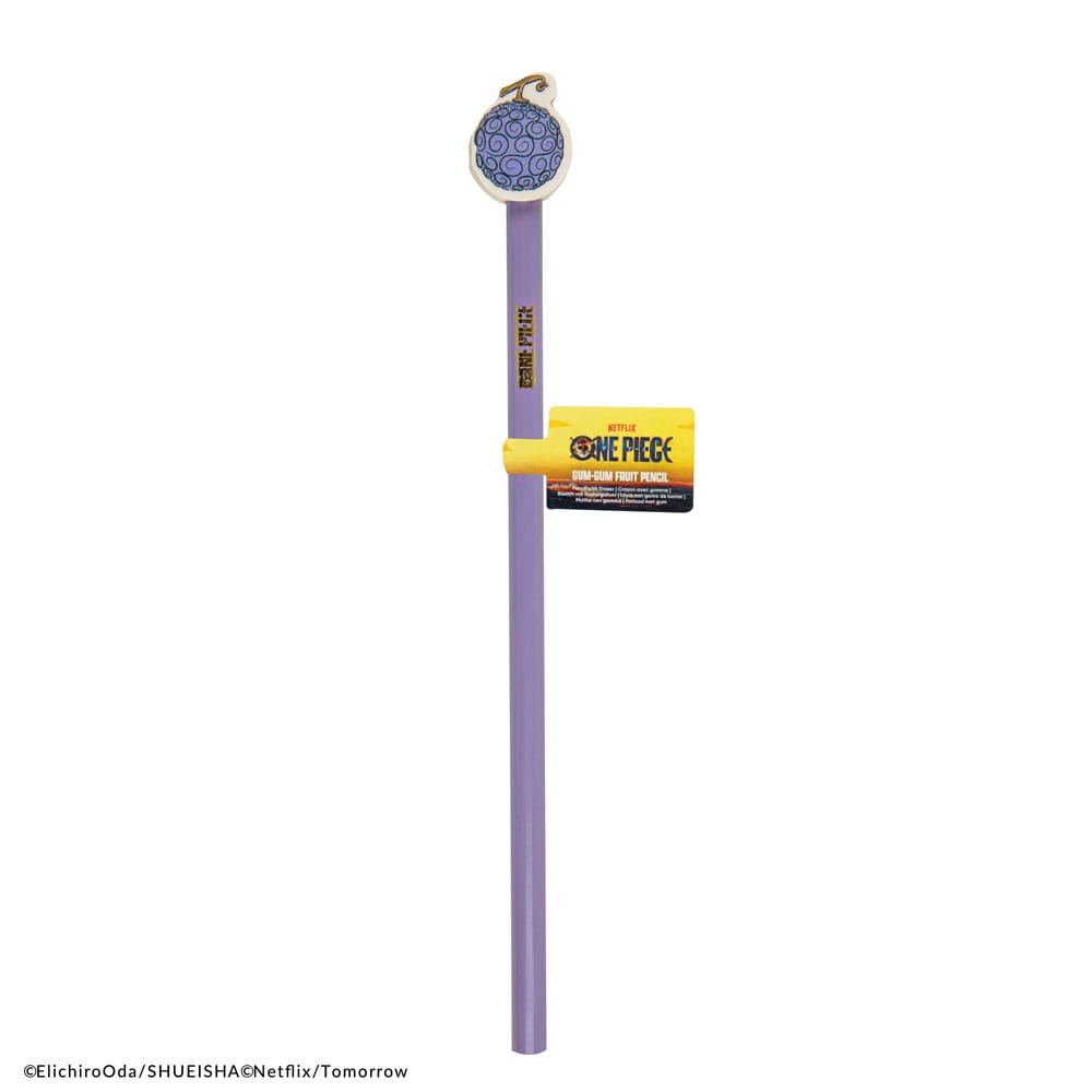 One Piece Pencils with Eraser Topper Gum-gum Fruit P035464