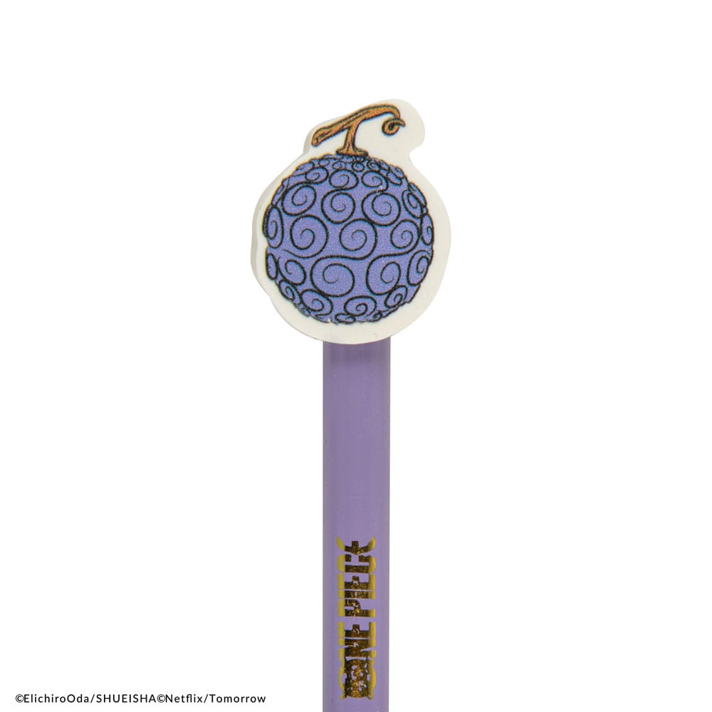 One Piece Pencils with Eraser Topper Gum-gum Fruit P035464