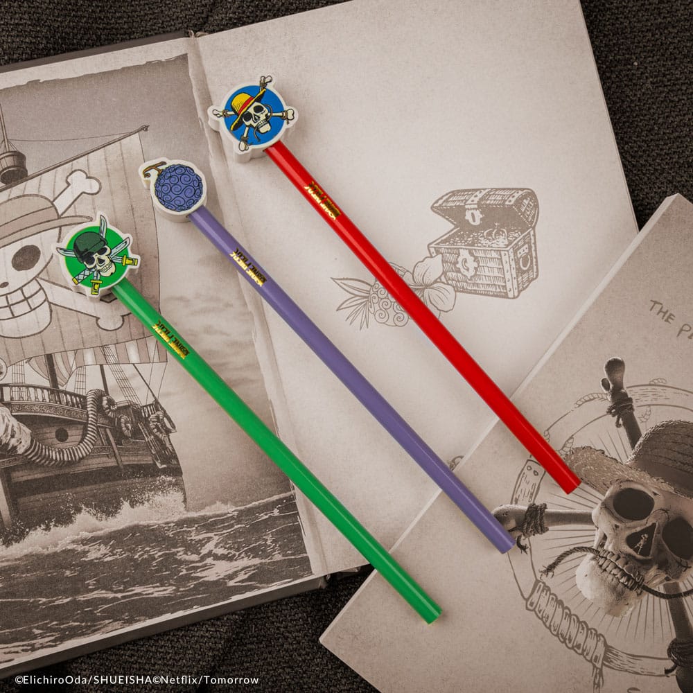 One Piece Pencils with Eraser Topper Luffy P035465
