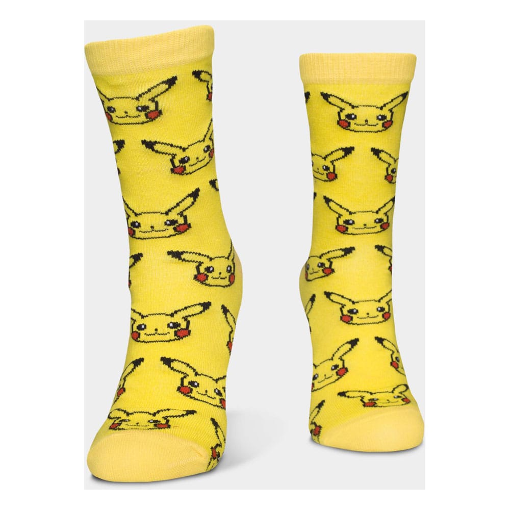 Pokemon Socks 3-Pack Three Icons 35-38