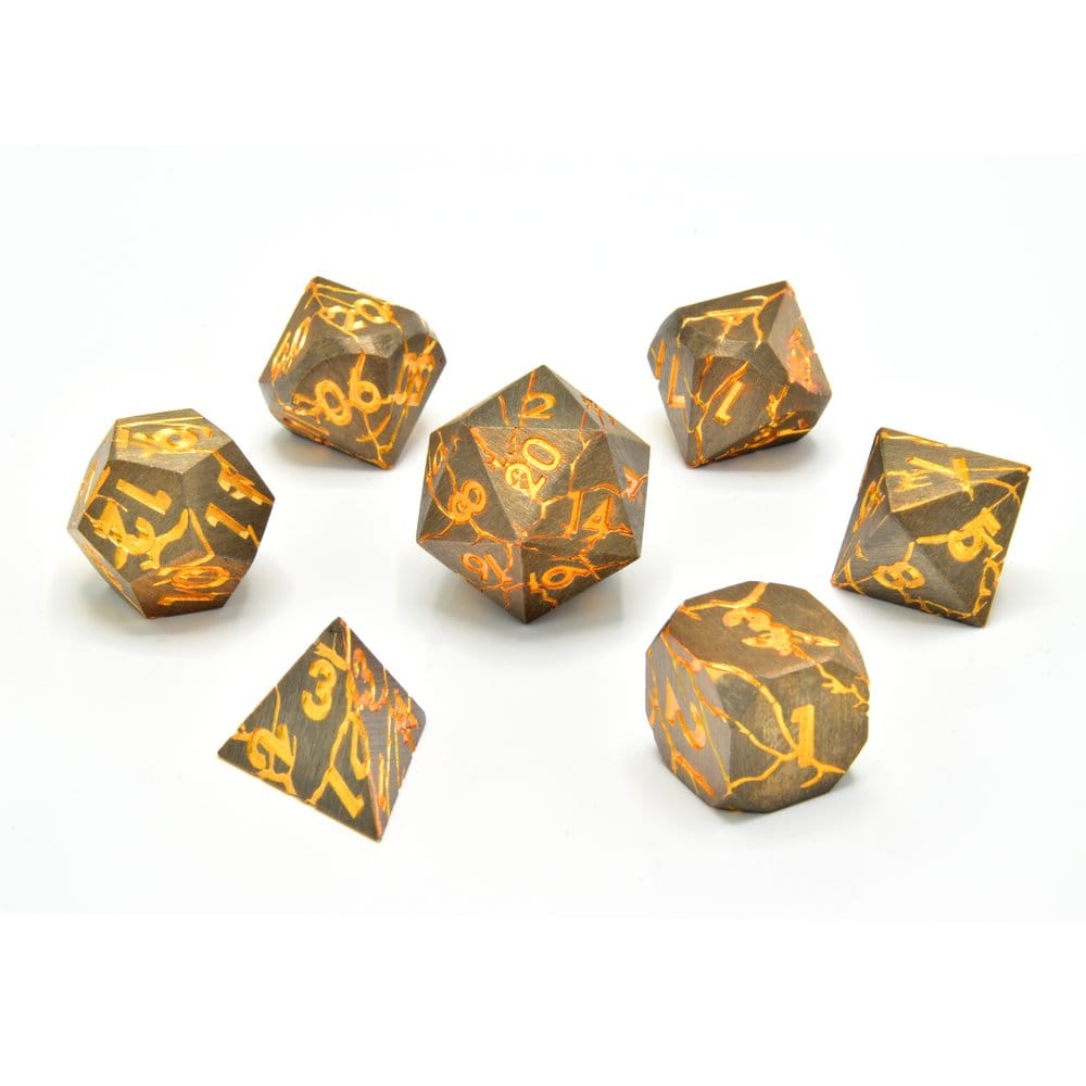 CritStones Metal Dice Set Marred Midas (7) P071134
