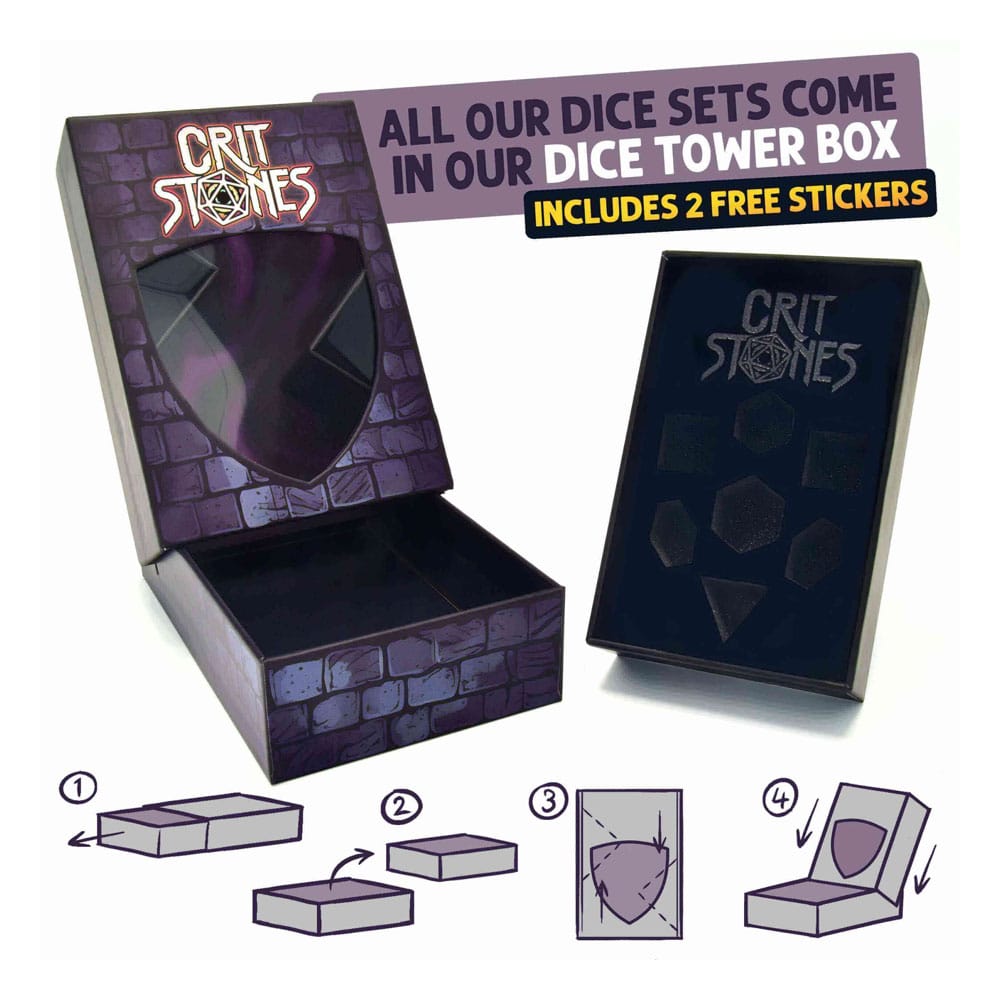 CritStones Metal Dice Set Sundered Spells (7) P035555