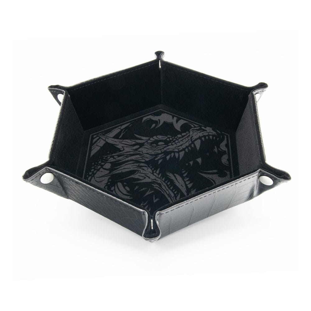 CritStones Folding Dice Tray Dragon Skin Edition Black P035570