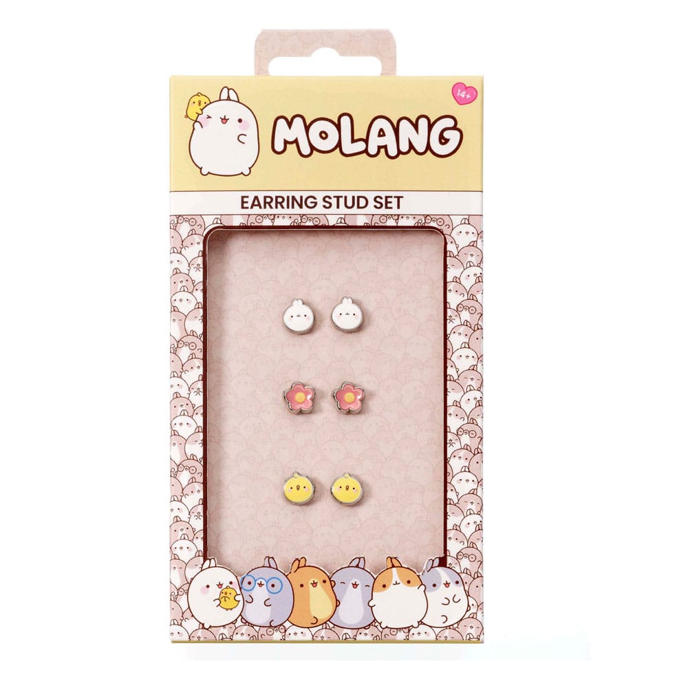 Molang Stud Earrings 3-pack Molang and Piu Piu P065675
