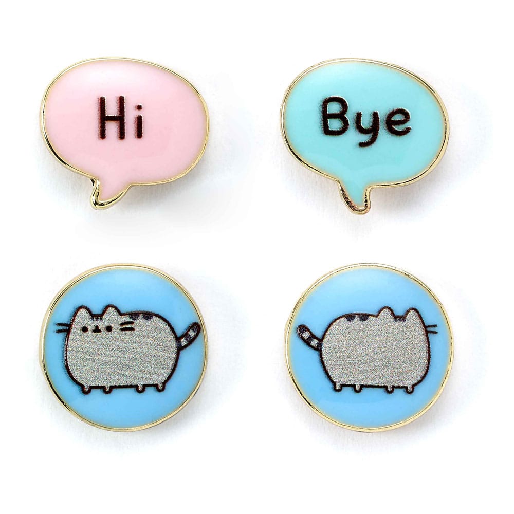 Pusheen Stud Earrings 2-pack ''Hi , Bye''