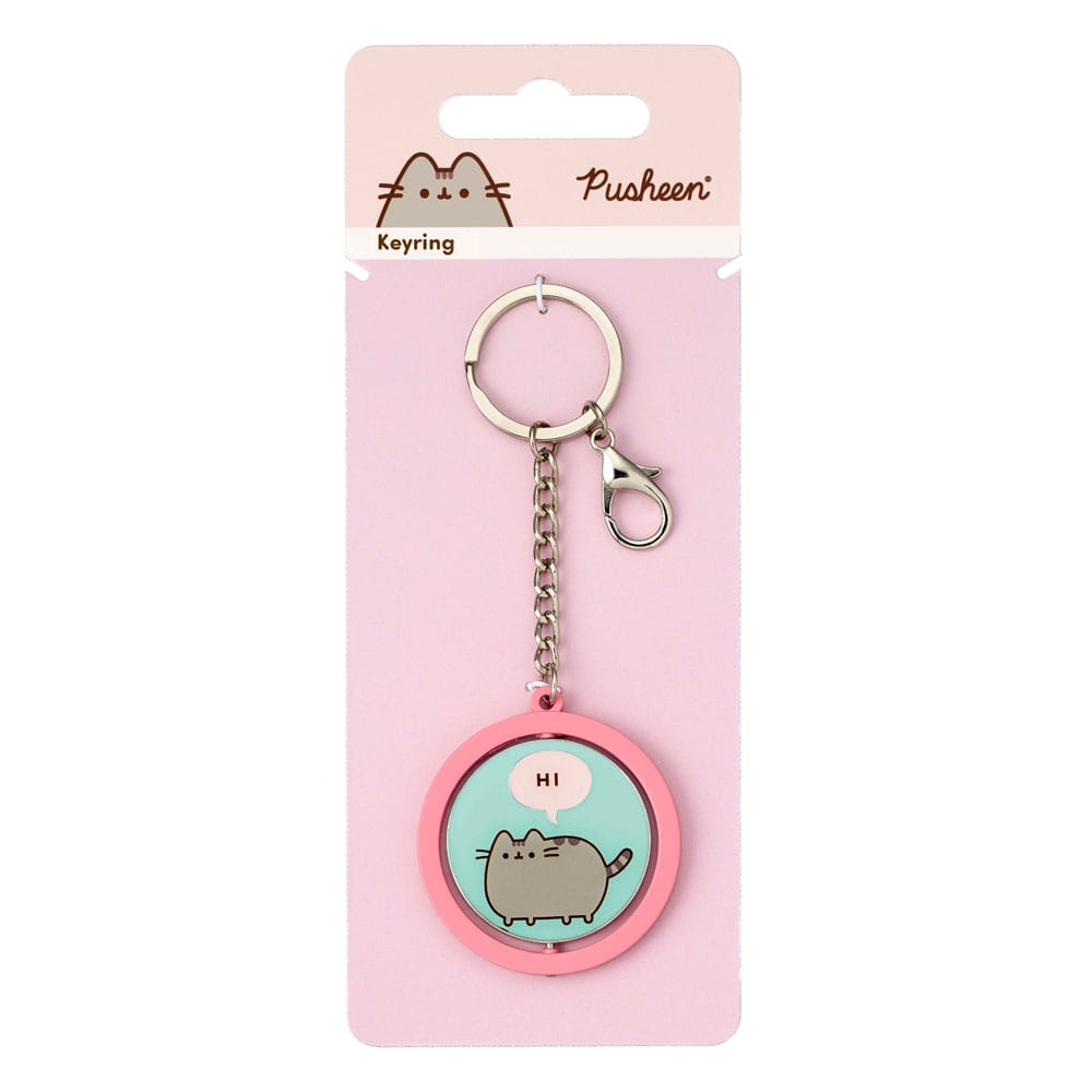 Pusheen Keychain ''Hi , Bye'' Spinning