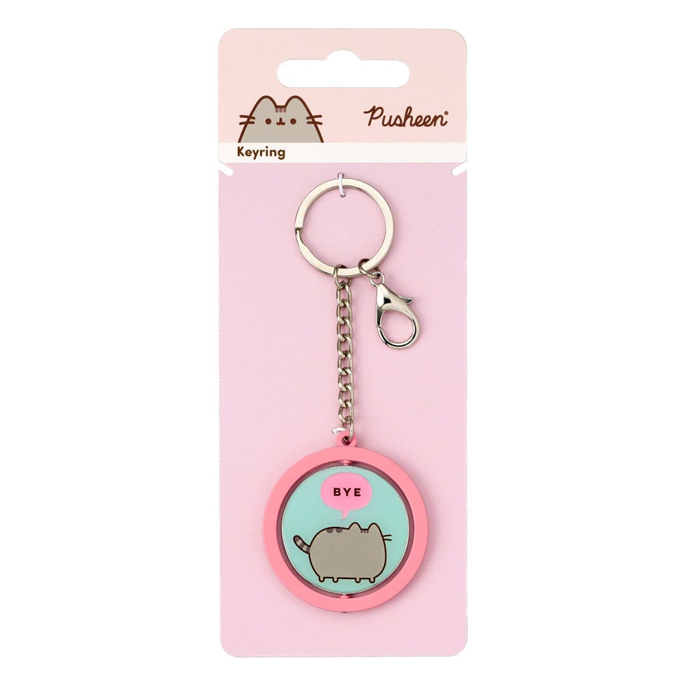 Pusheen Keychain ''Hi , Bye'' Spinning