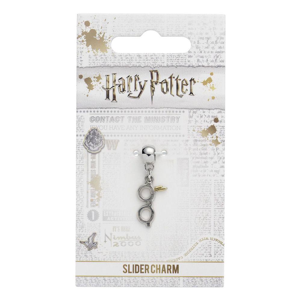 Harry Potter Charm Lightning Bolt with Glasses (silver plated) P035606