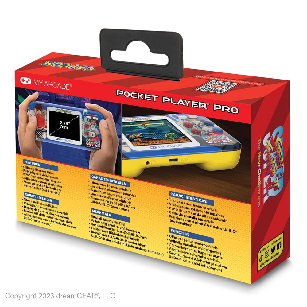 Super Street Fighter II Portable Gaming System Pocket Player Pro P065826