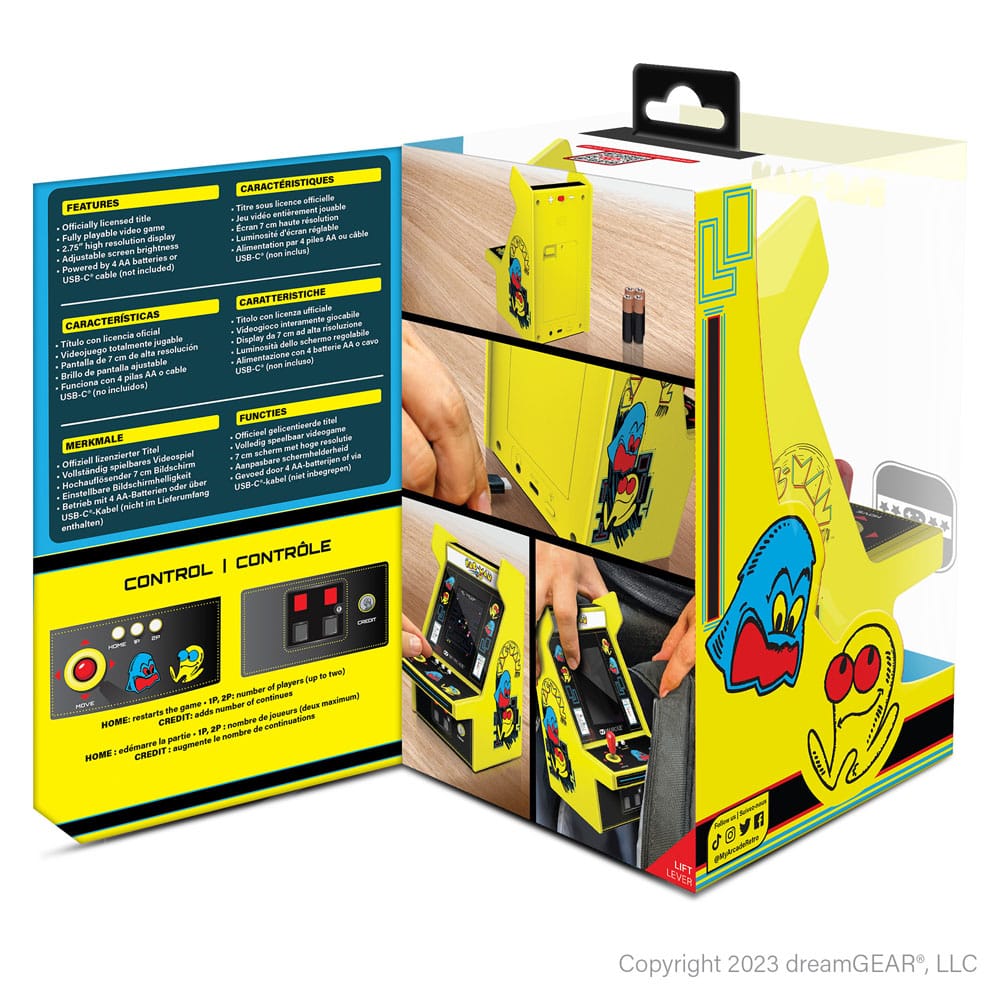 Pac-Man Portable Retro Arcade Micro Player Pro P065827