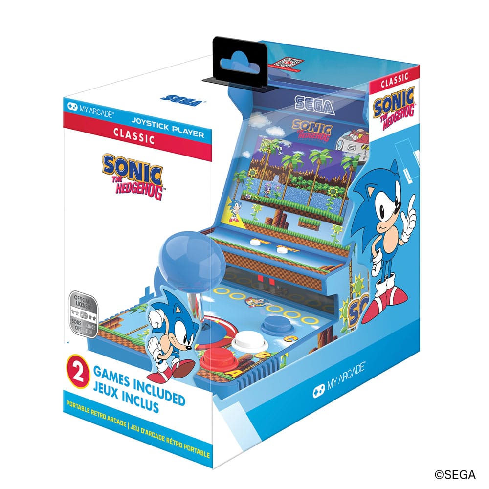 Sonic The Hedgehog Portable Retro Arcade Joystick Player P065839