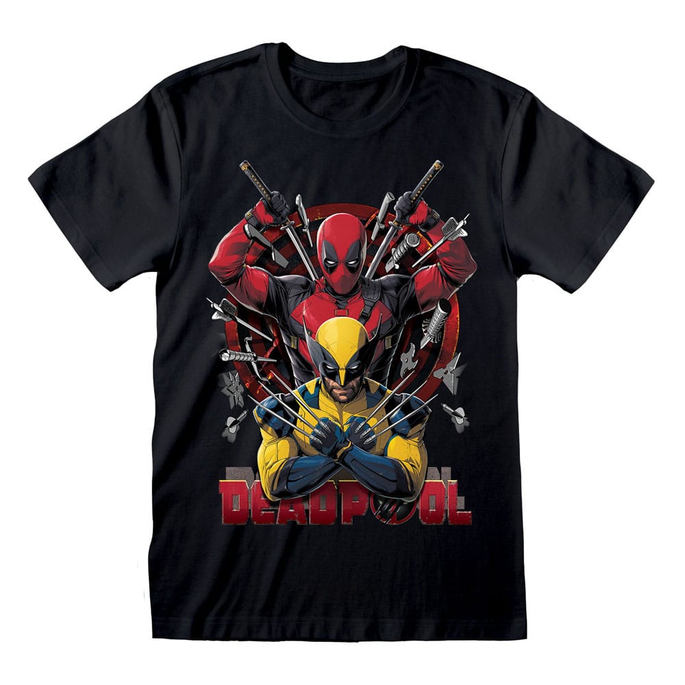 Deadpool T-Shirt Deadpool & Wolverine Weapons Size M P036148